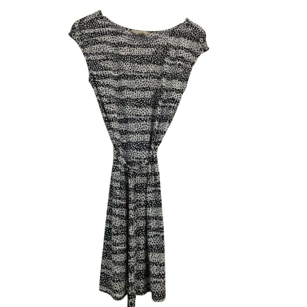 Banana Republic Black White Sheath Dress Women's Size Small